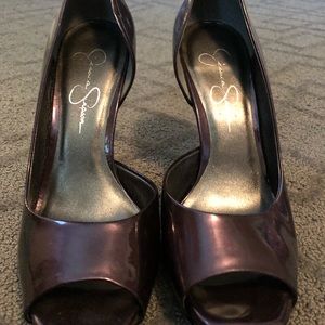 Purple shimmer heels